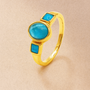 Aquamarine Opal Ring