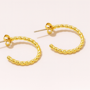 twisted 20mm hoops
