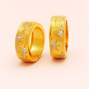 Cubic Zirconia Hoop Earrings