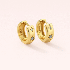Star Huggie Earrings