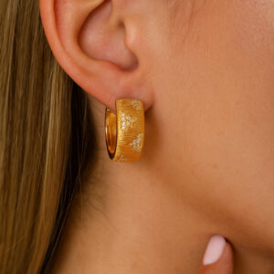 Cubic Zirconia Hoop Earrings