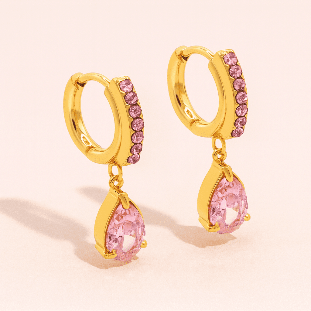 C8001B20-186A-49B7-8F70-A37A868EF835 Pink Cubic Heart Drop Huggies