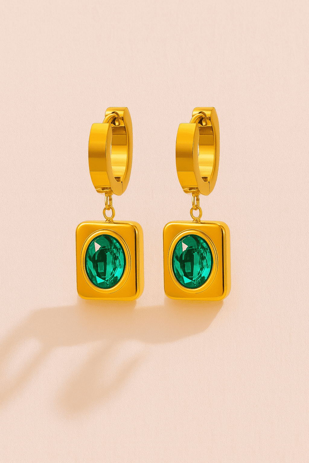 A3EDAFA0-F131-4DAE-A82D-DDA41CA54CA3 Green Cubic Hoops