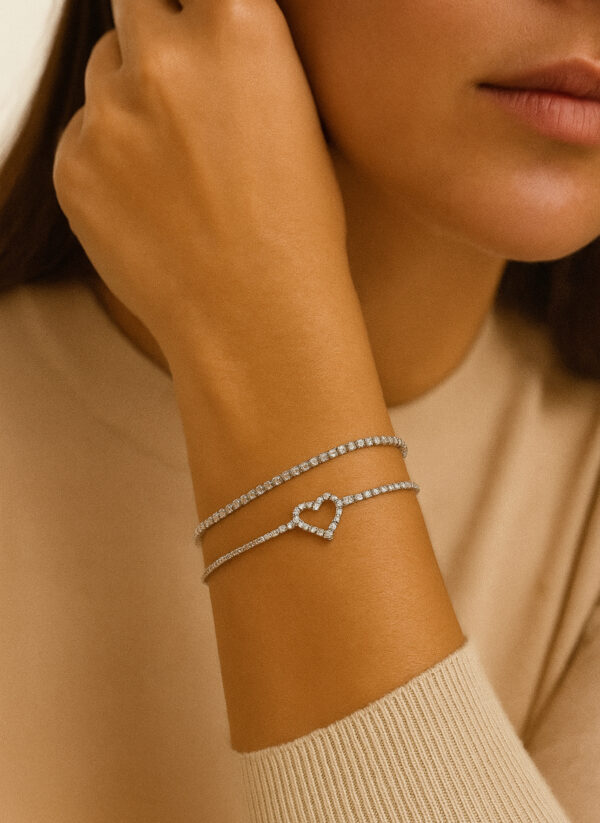 heart zircon bracelet