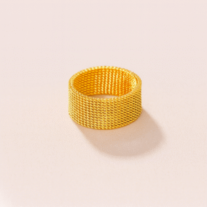 Lattice Gold Ring