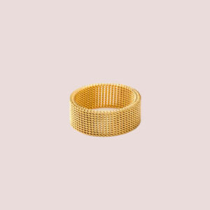 lattice gold ring