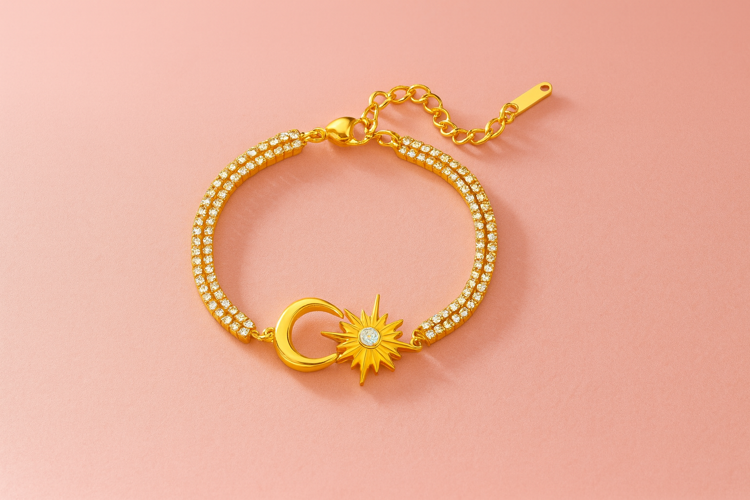 5E906DA4-A7DF-495D-AAE6-20F3A85DE0CC moon & star bracelet