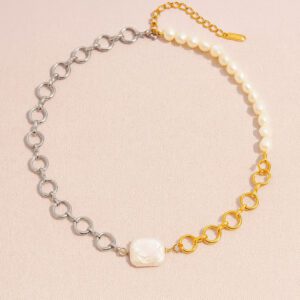 freshwater pearl choker necklace
