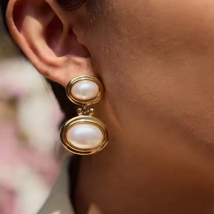 Untitled-757 pearl statement earrings