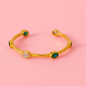 emerald cuff bangle