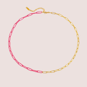 pink paperlink chain