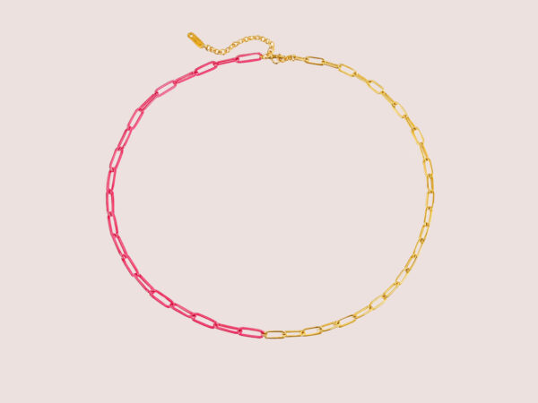 pink paperlink chain