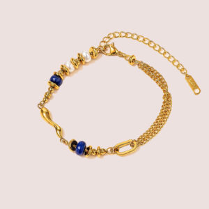 blue freshwater pearl bracelet