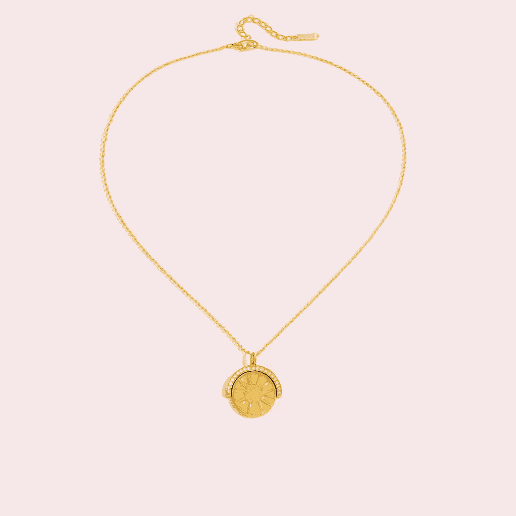 sun medallion necklace