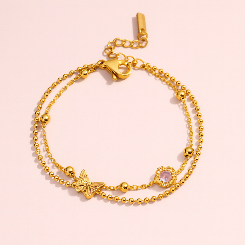 44CB112E-9B77-4E13-9213-434B1FD6ECE8 double loop butterfly bracelet