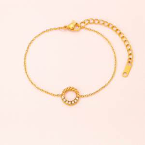 Dainty Circle Zircon Bracelet