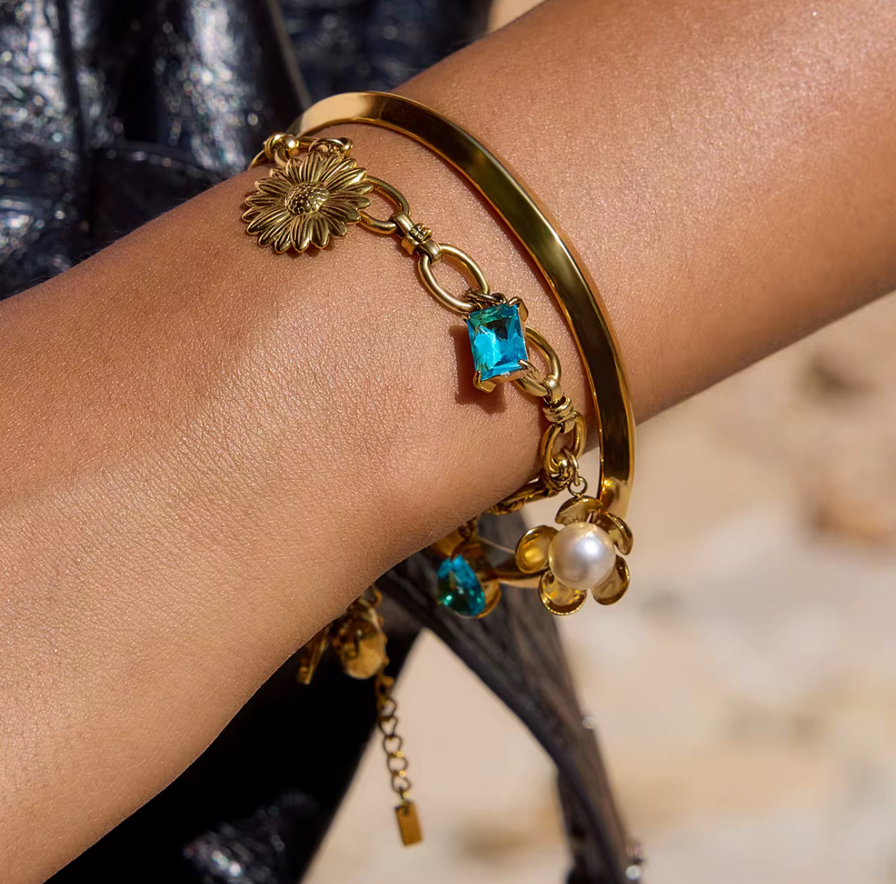 IMG_0586 flower charm bracelet