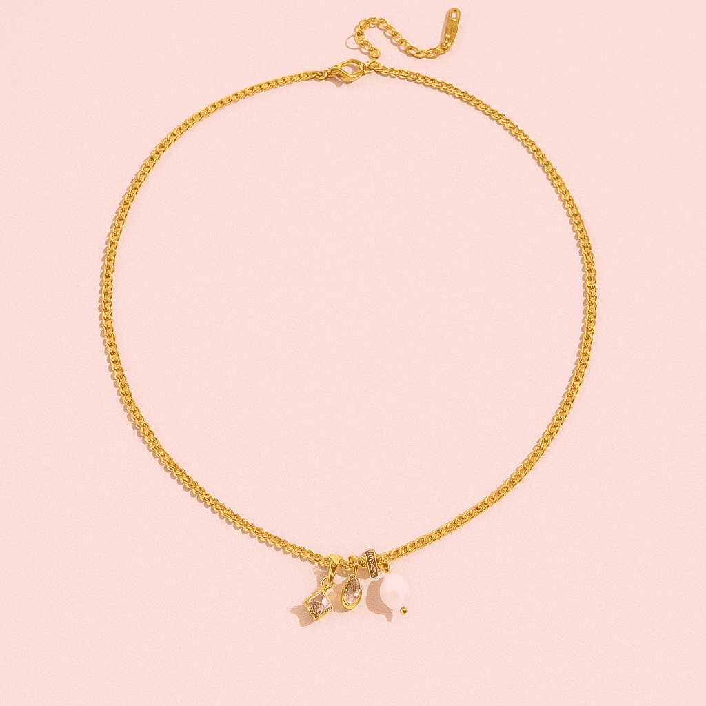 multi-charm necklace