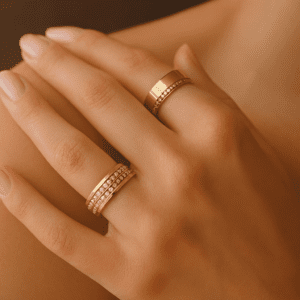 Gold Double Row Eternity Ring