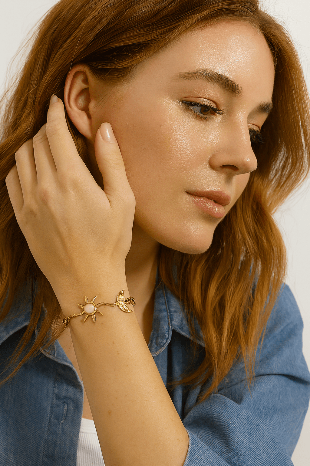 gold celestial bracelet gold celestial stainless steel bracelet