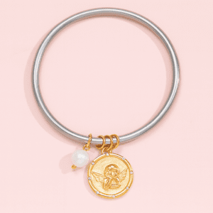 stainless steel angel bangle