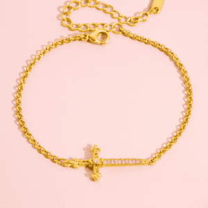 gold sword bracelet