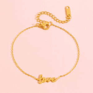 gold love bracelet